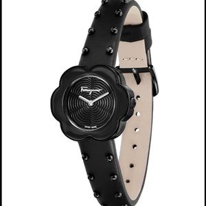 SALVATORE FERRAGAMO FIORE WATCH IN BLACK